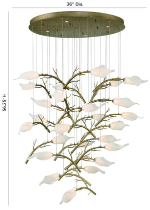 Eurofase - 47226-012 - MATERA-CHD-25LT-56IN-GD-WH - MATERA - Gold