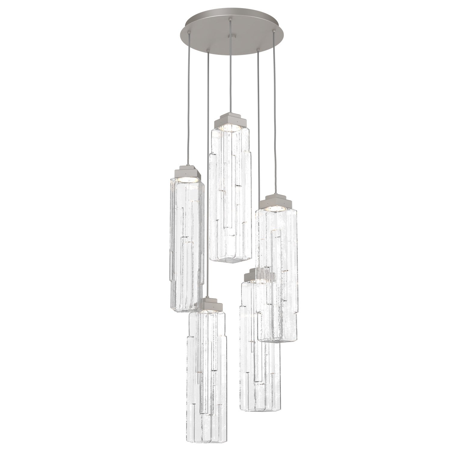 Hammerton Studio - CHB0056-05-BS-LC-C01-L1 - LED Pendant - Ledgestone - Beige Silver