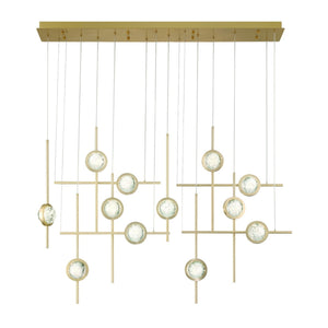 Eurofase - 47256-019 - BARLETTA-CHD-12LT-53IN-GD - BARLETTA - Gold