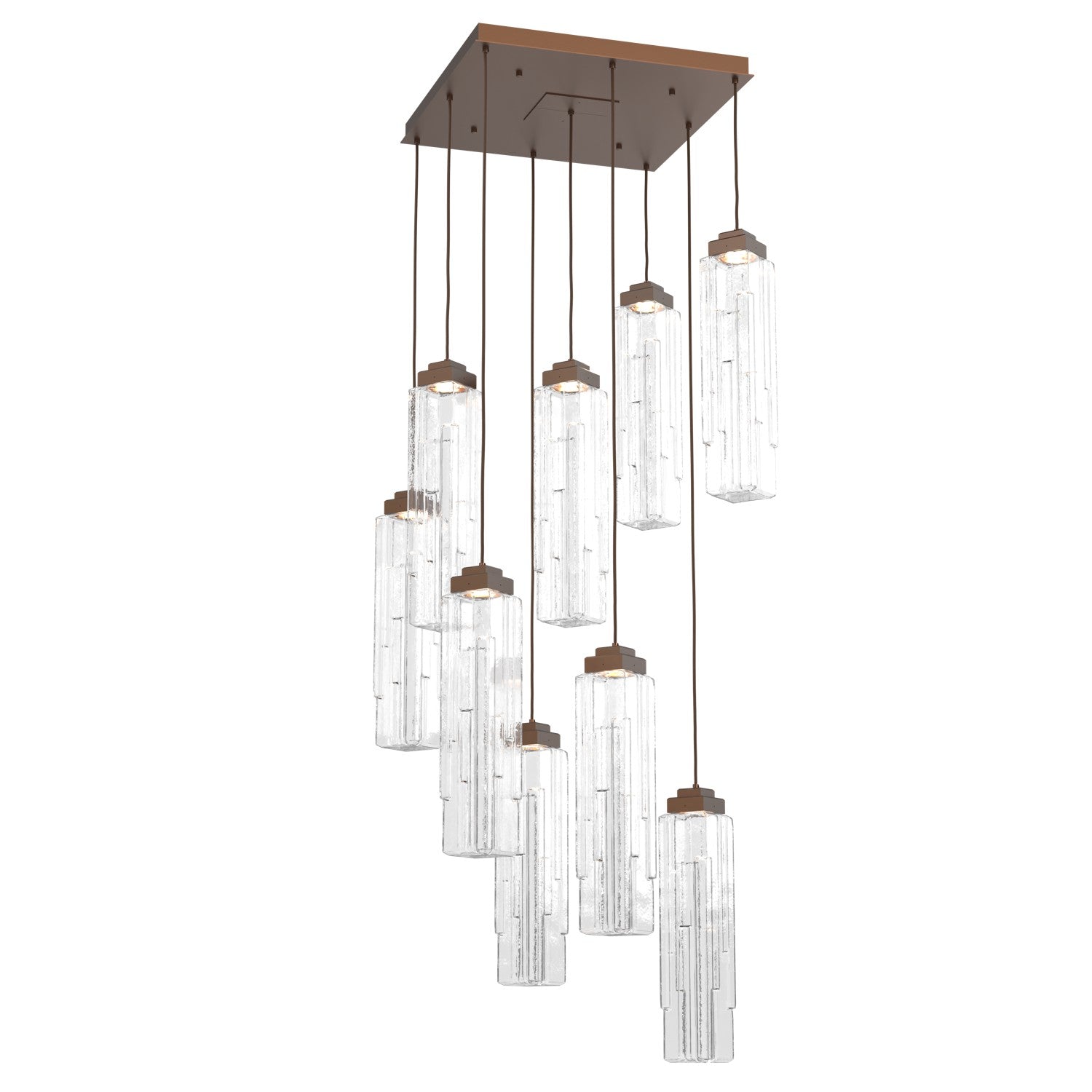 Hammerton Studio - CHB0056-09-BB-LC-C01-L1 - LED Pendant - Ledgestone - Burnished Bronze