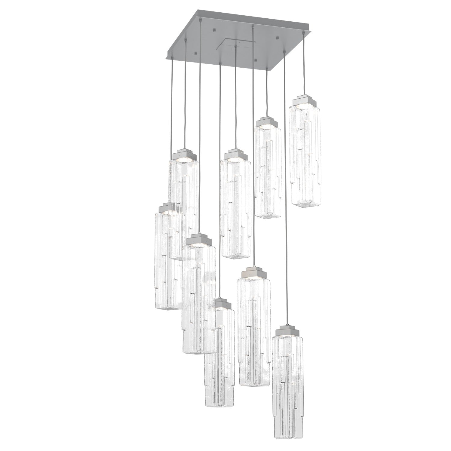 Hammerton Studio - CHB0056-09-CS-LC-C01-L3 - LED Pendant - Ledgestone - Classic Silver