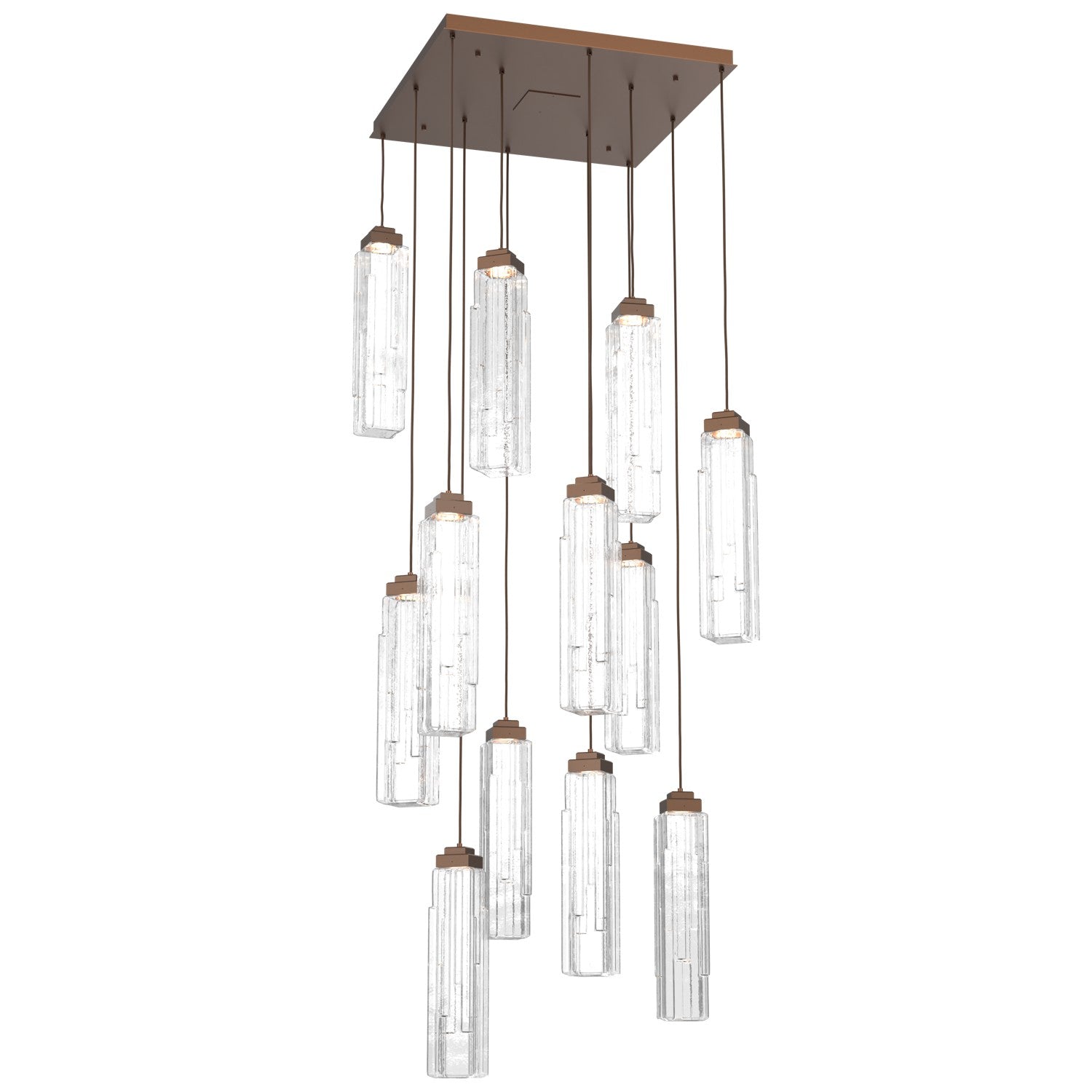 Hammerton Studio - CHB0056-12-BB-LC-C01-L1 - LED Pendant - Ledgestone - Burnished Bronze