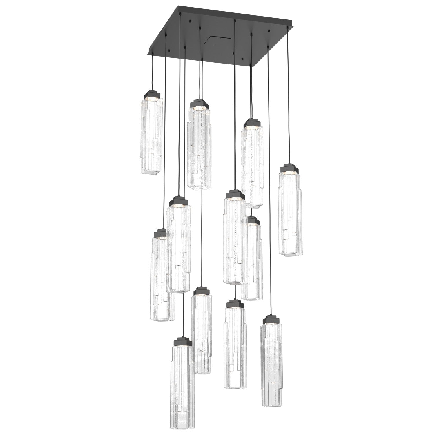 Hammerton Studio - CHB0056-12-MB-LC-C01-L1 - LED Pendant - Ledgestone - Matte Black