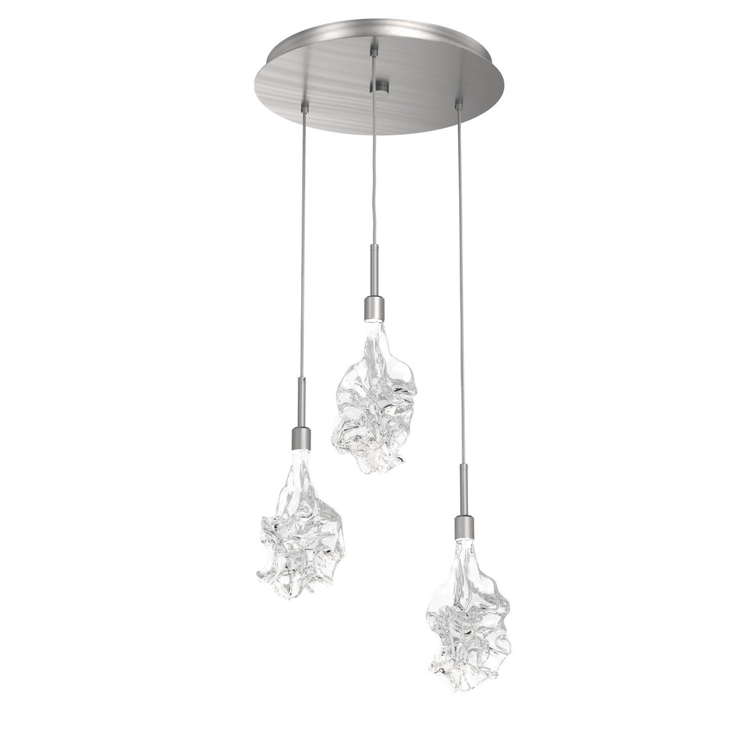 Hammerton Studio - CHB0059-03-SN-BC-C01-L1 - LED Pendant - Blossom - Satin Nickel