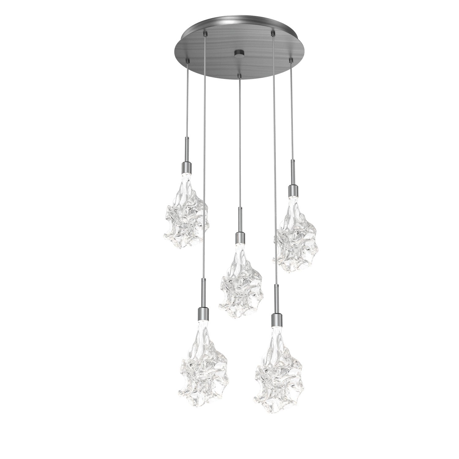 Hammerton Studio - CHB0059-05-GM-BC-C01-L1 - LED Pendant - Blossom - Gunmetal