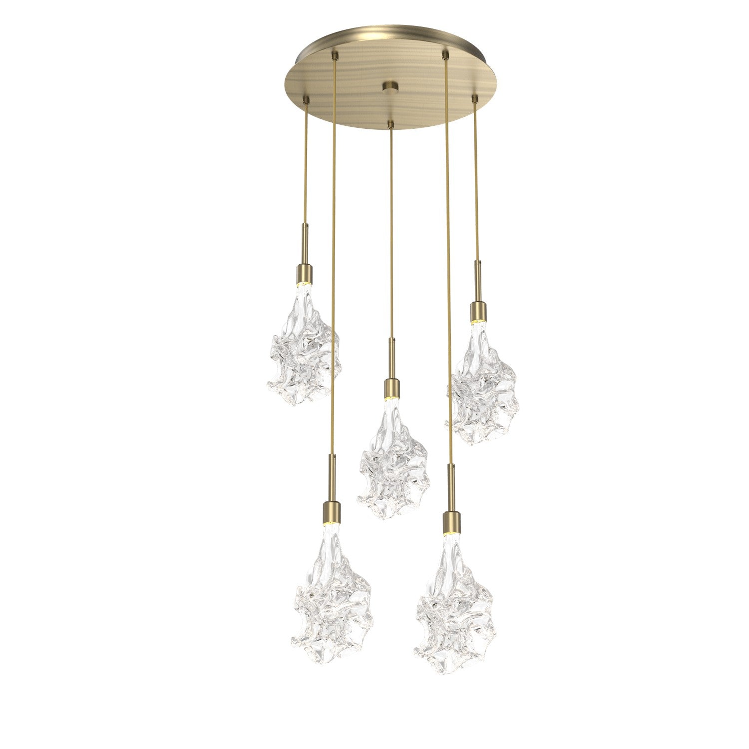 Hammerton Studio - CHB0059-05-HB-BC-C01-L1 - LED Pendant - Blossom - Heritage Brass