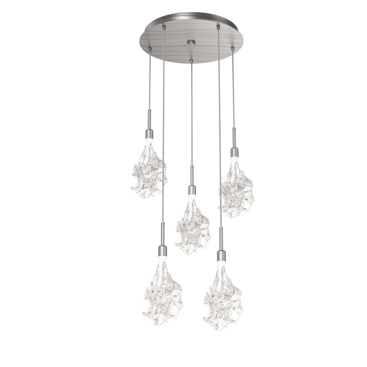 Hammerton Studio - CHB0059-05-SN-BC-C01-L1 - LED Pendant - Blossom - Satin Nickel