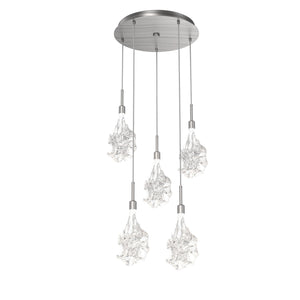 Hammerton Studio - CHB0059-05-SN-BC-C01-L3 - LED Pendant - Blossom - Satin Nickel