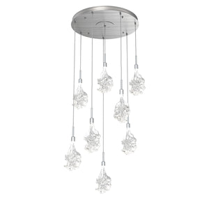 Hammerton Studio - CHB0059-08-SN-BC-C01-L1 - LED Pendant - Blossom - Satin Nickel