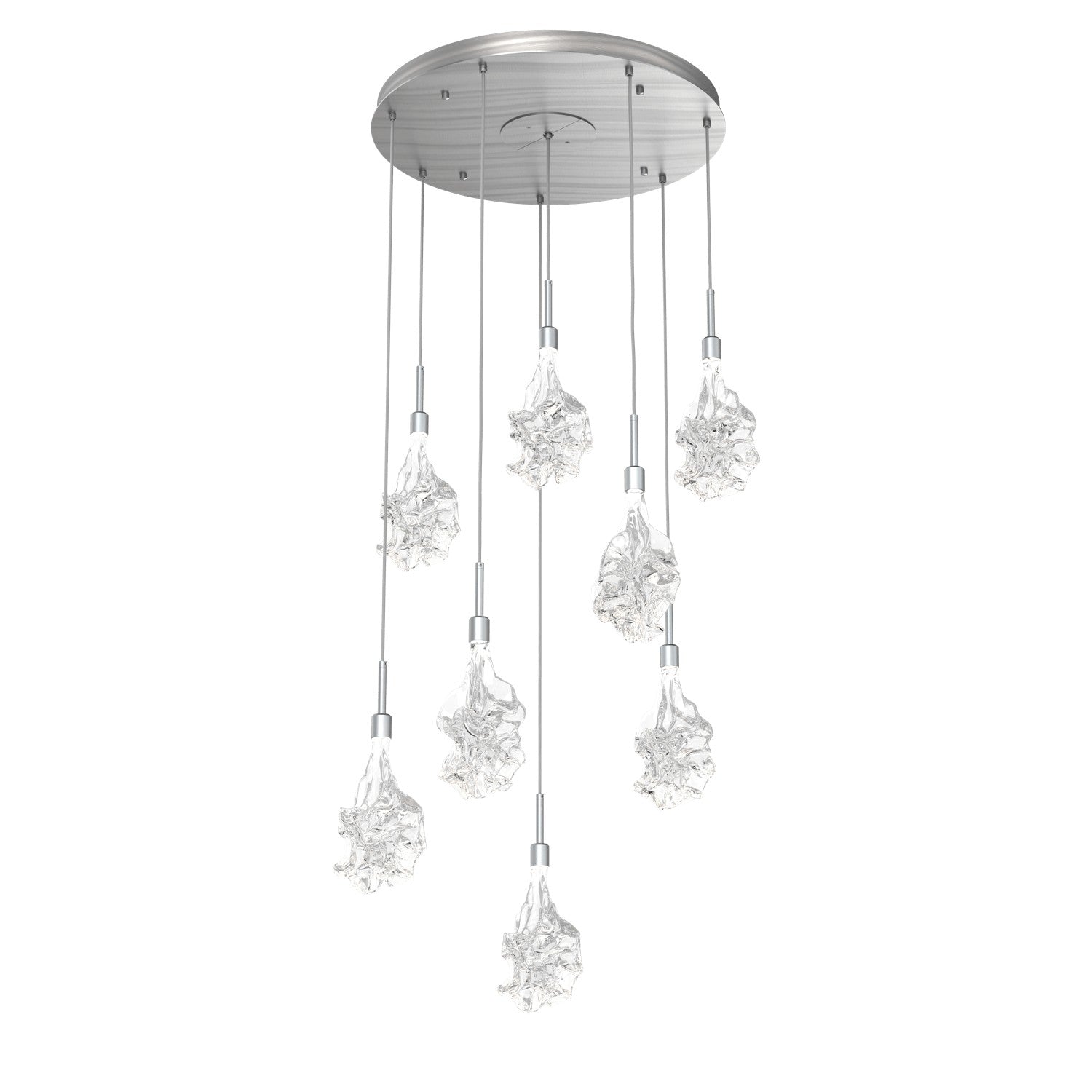 Hammerton Studio - CHB0059-08-SN-BC-C01-L3 - LED Pendant - Blossom - Satin Nickel