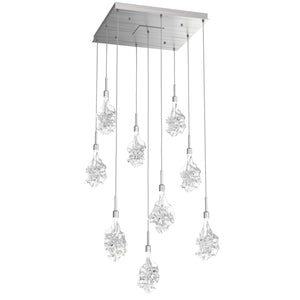 Hammerton Studio - CHB0059-09-SN-BC-C01-L1 - LED Pendant - Blossom - Satin Nickel