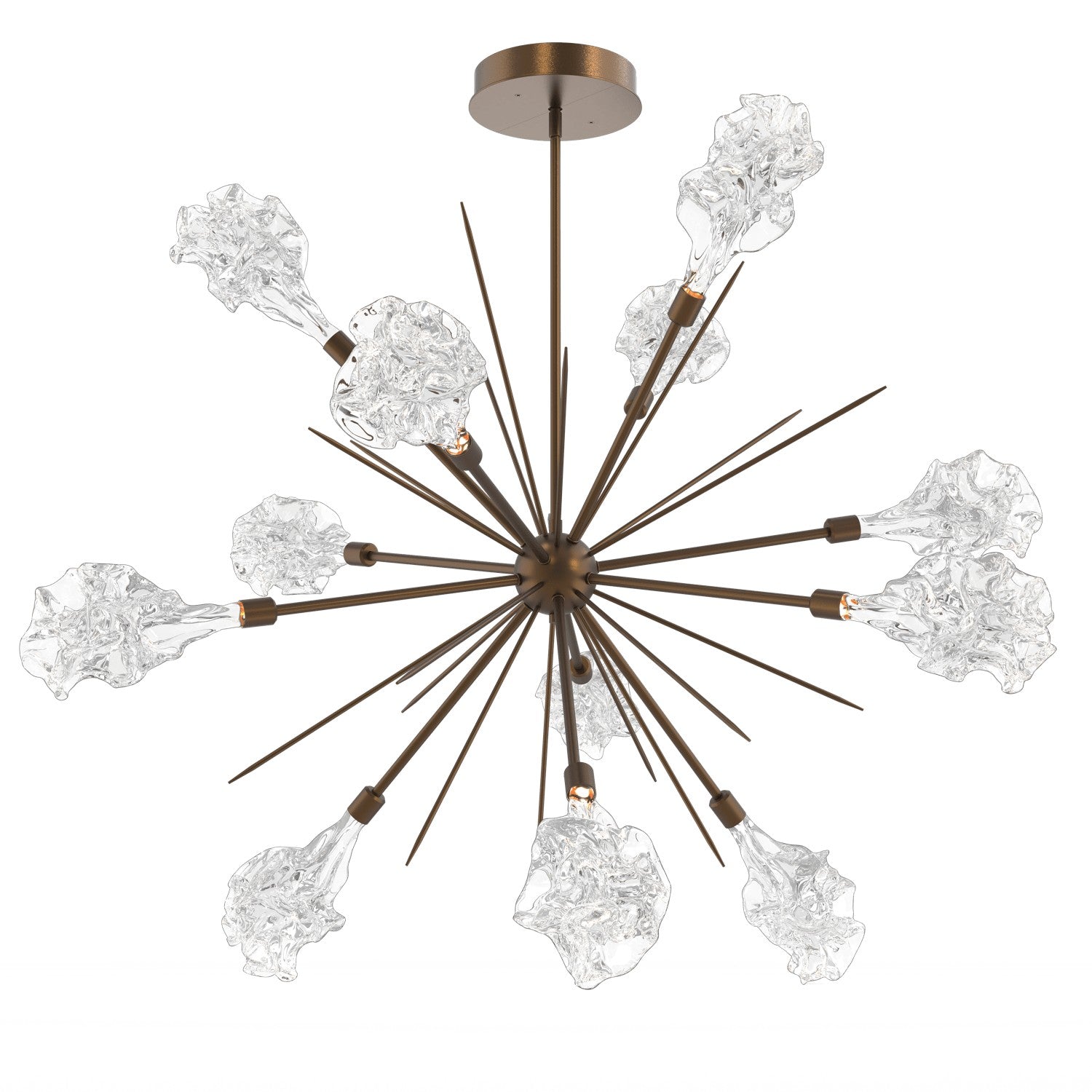 Hammerton Studio - CHB0059-0B-FB-BC-001-L1 - LED Starburst - Blossom - Flat Bronze