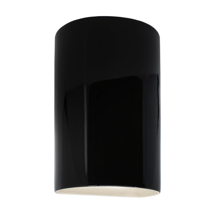 Justice Designs - CER-0940-BLK - Lantern - Ambiance - Gloss Black