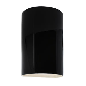 Justice Designs - CER-0945-BLK - Lantern - Ambiance - Gloss Black