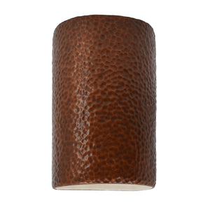 Justice Designs - CER-0945-HMCP - Lantern - Ambiance - Hammered Copper