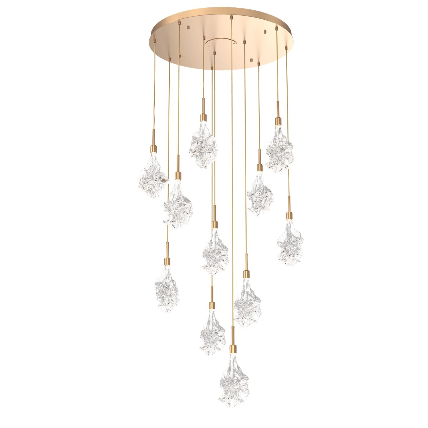 Hammerton Studio - CHB0059-11-NB-BC-C01-L1 - LED Pendant - Blossom - Novel Brass