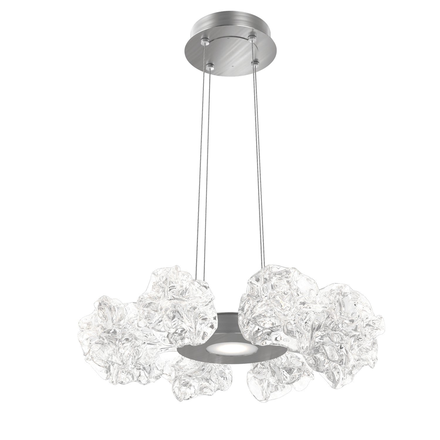 Hammerton Studio - CHB0059-24-SN-BC-CA1-L1 - LED Chandelier - Blossom - Satin Nickel