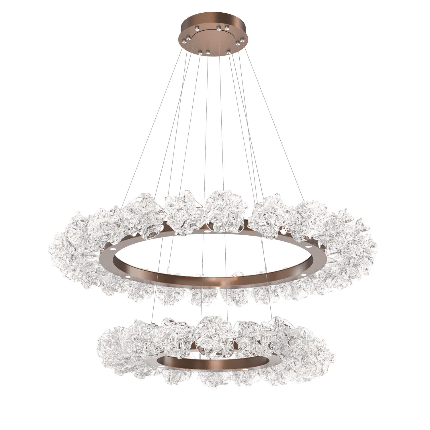 Hammerton Studio - CHB0059-2B-BB-BC-CA1-L3 - LED Chandelier - Blossom - Burnished Bronze