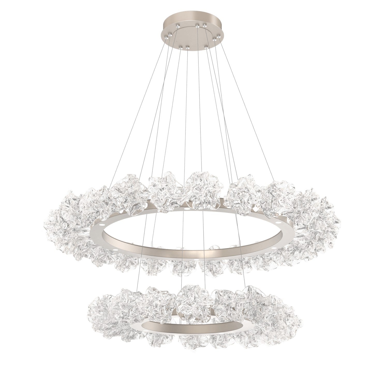 Hammerton Studio - CHB0059-2B-BS-BC-CA1-L3 - LED Chandelier - Blossom - Beige Silver