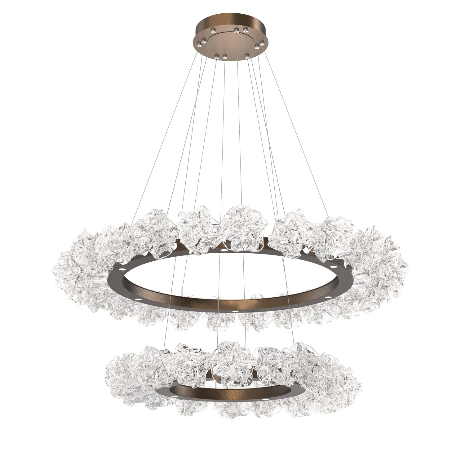 Hammerton Studio - CHB0059-2B-FB-BC-CA1-L3 - LED Chandelier - Blossom - Flat Bronze