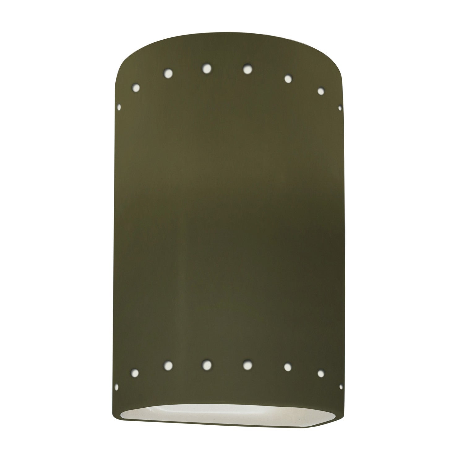 Justice Designs - CER-0990-MGRN - One Light Wall Sconce - Ambiance - Matte Green