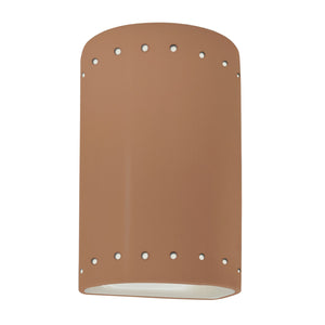 Justice Designs - CER-0990W-ADOB - One Light Outdoor Wall Sconce - Ambiance - Adobe