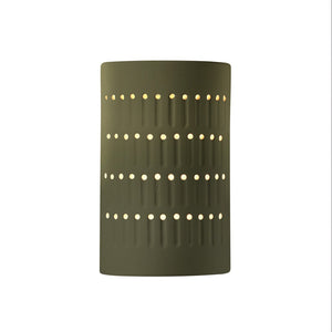 Justice Designs - CER-2285-MGRN - One Light Wall Sconce - Ambiance - Matte Green