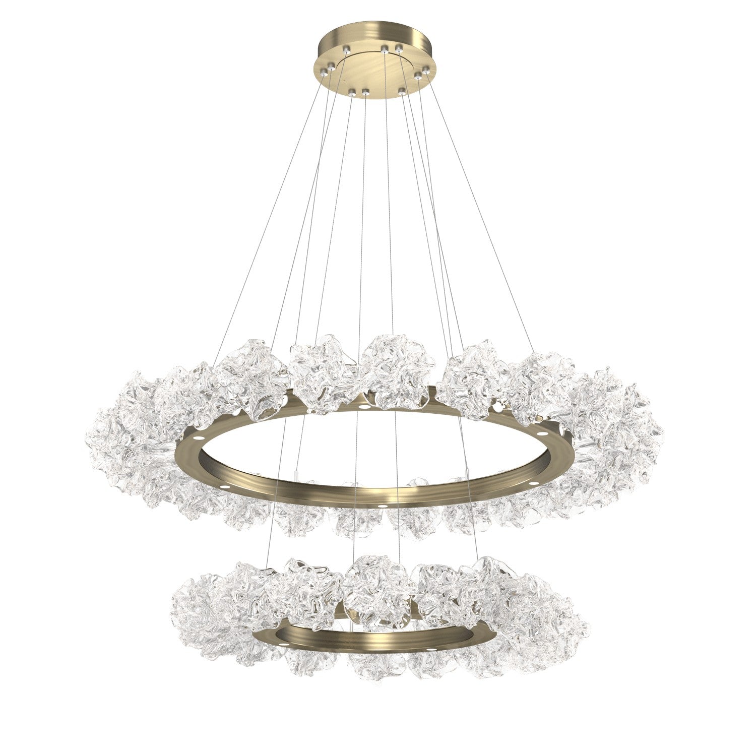 Hammerton Studio - CHB0059-2B-HB-BC-CA1-L3 - LED Chandelier - Blossom - Heritage Brass