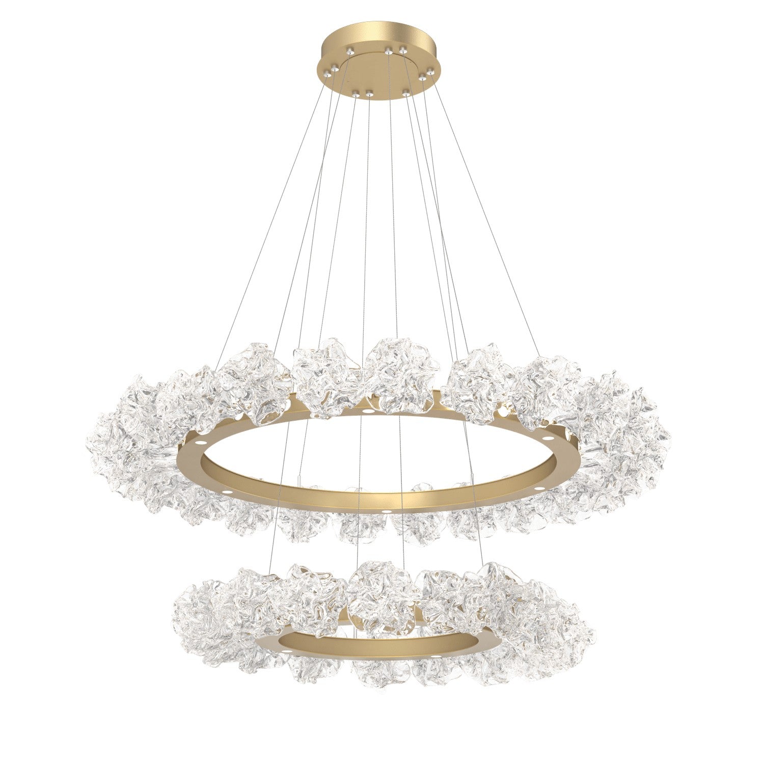 Hammerton Studio - CHB0059-2B-NB-BC-CA1-L1 - LED Chandelier - Blossom - Novel Brass