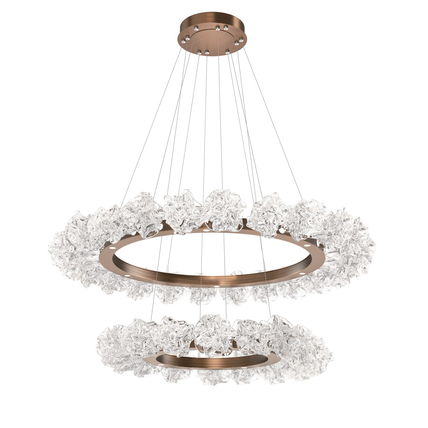 Hammerton Studio - CHB0059-2B-RB-BC-CA1-L3 - LED Chandelier - Blossom - Oil Rubbed Bronze