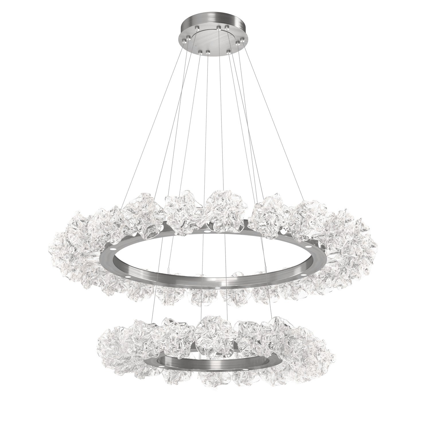 Hammerton Studio - CHB0059-2B-SN-BC-CA1-L3 - LED Chandelier - Blossom - Satin Nickel