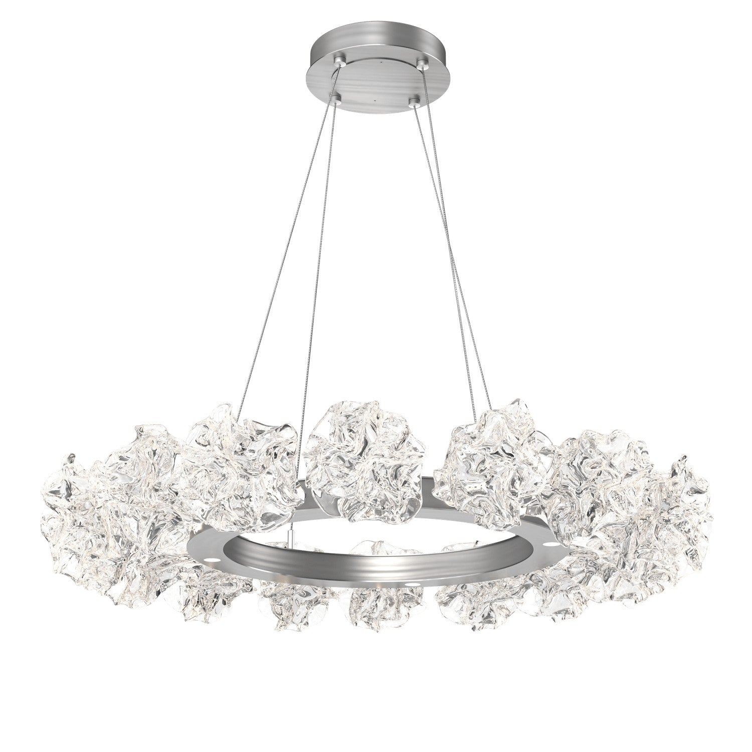 Hammerton Studio - CHB0059-36-SN-BC-CA1-L1 - LED Chandelier - Blossom - Satin Nickel