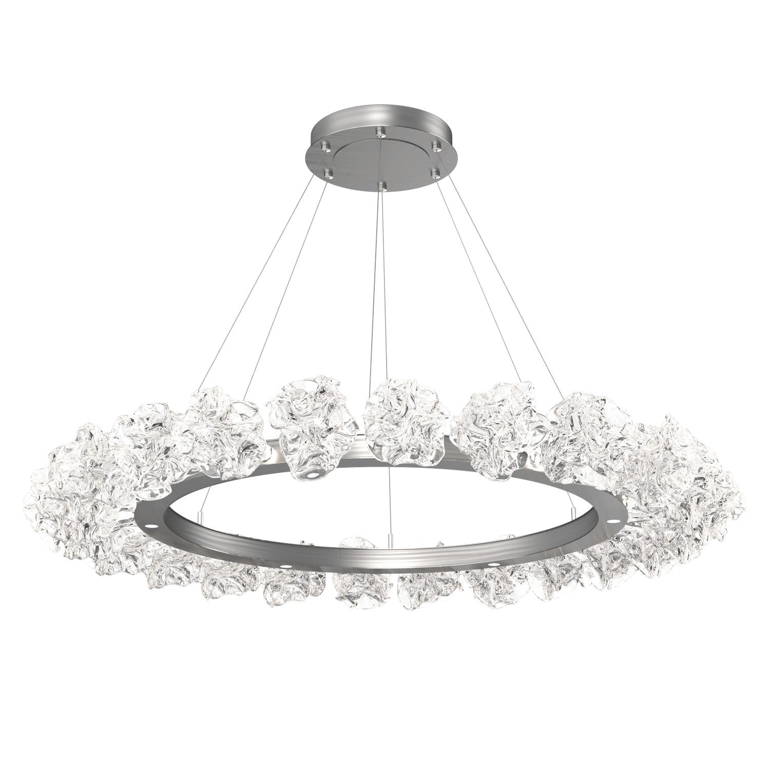 Hammerton Studio - CHB0059-50-SN-BC-CA1-L1 - LED Chandelier - Blossom - Satin Nickel