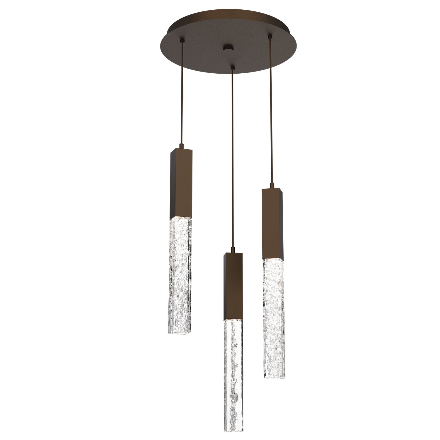 Hammerton Studio - CHB0060-03-FB-GC-C01-L3-RTS - LED Pendant - Axis - Flat Bronze