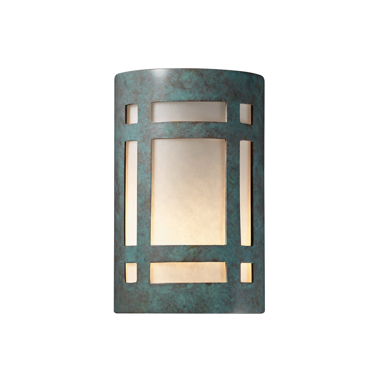 Justice Designs - CER-5480W-PATV - Wall Sconce - Ambiance - Verde Patina