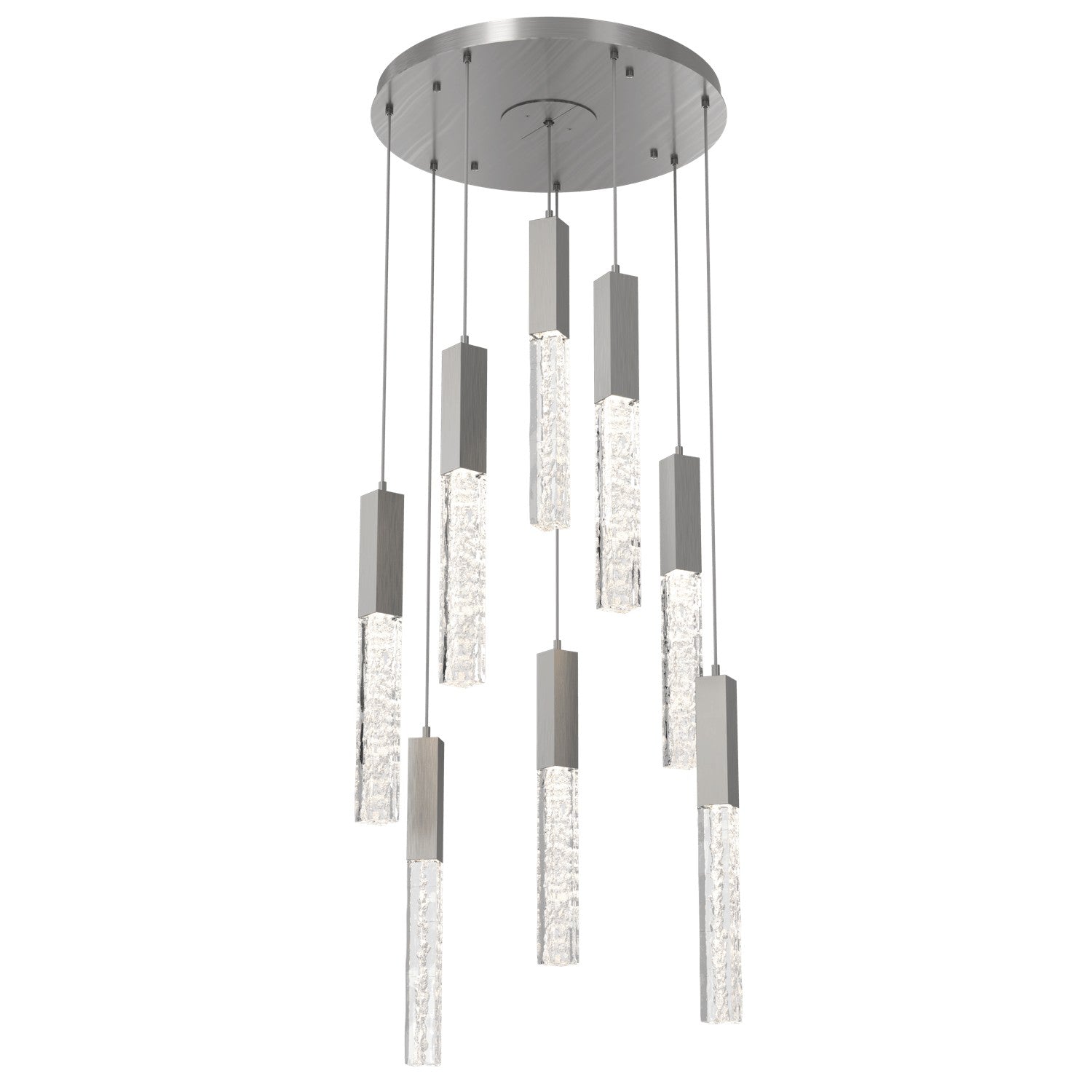 Hammerton Studio - CHB0060-08-SN-GC-C01-L3 - LED Pendant - Axis - Satin Nickel