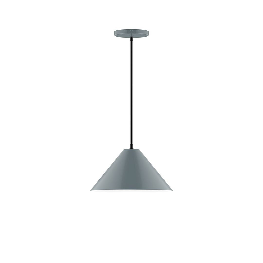 Montclair Light Works - PEB422-40-C26 - One Light Pendant - Axis - Slate Gray