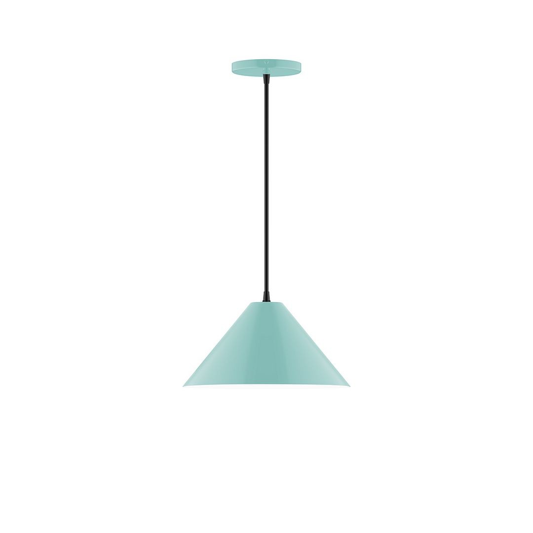 Montclair Light Works - PEB422-48-L12 - LED Pendant - Axis - Sea Green