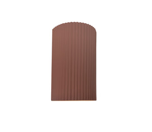 Justice Designs - CER-5740W-CLAY - LED Outdoor Wall Sconce - Ambiance - Canyon Clay