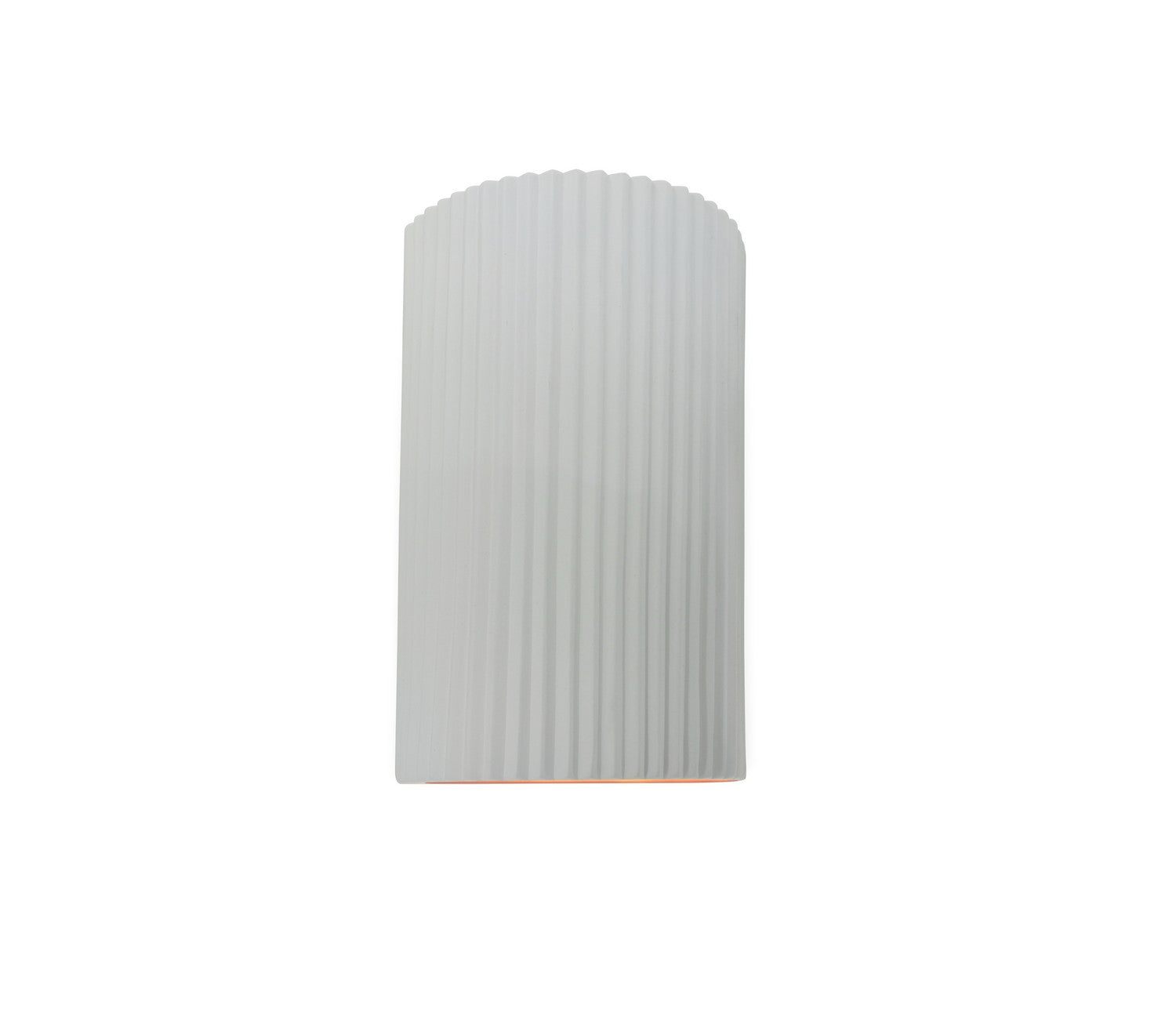 Justice Designs - CER-5740-WTWT - One Light Wall Sconce - Ambiance - Gloss White (outside and inside of fixture)