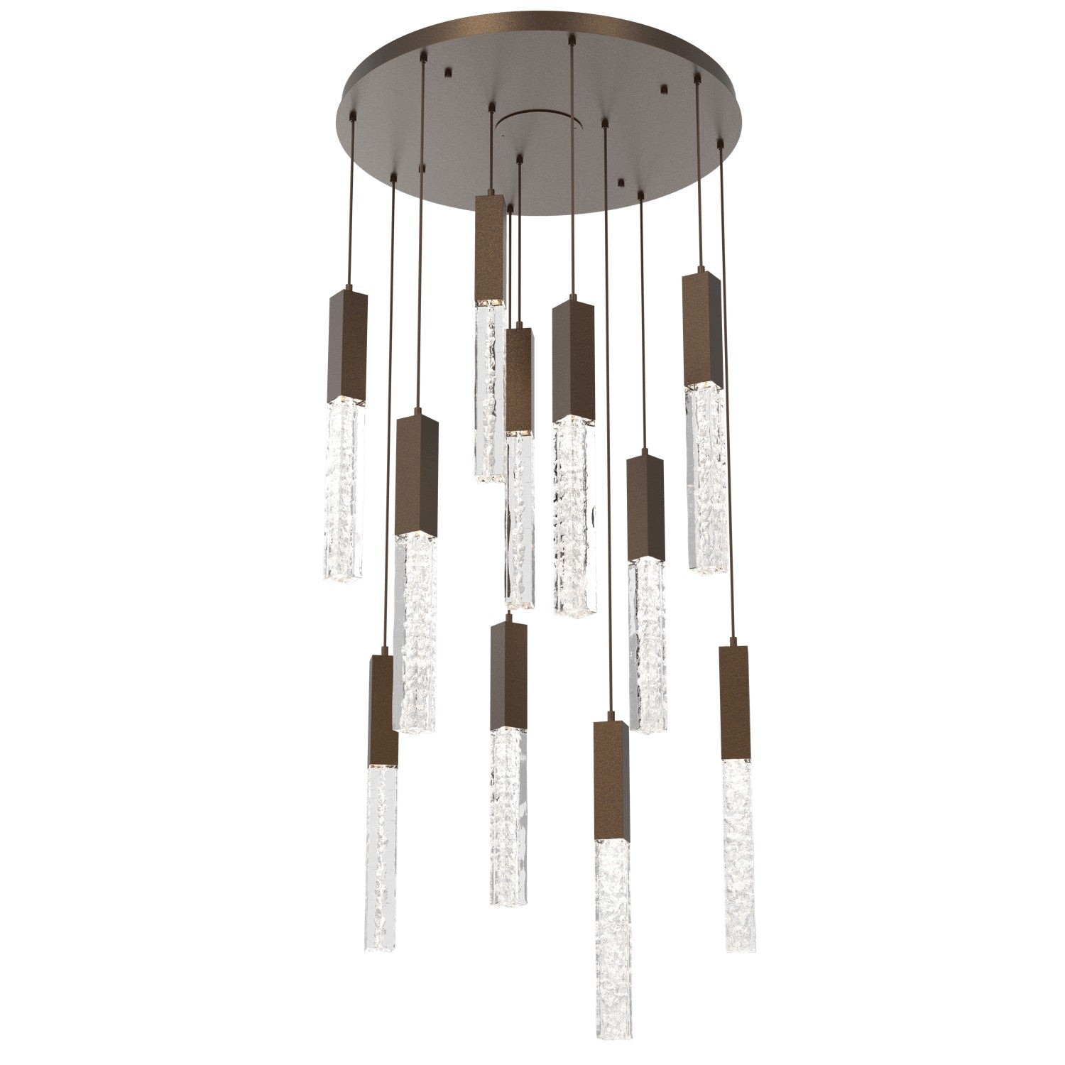 Hammerton Studio - CHB0060-11-FB-GC-C01-L1 - LED Pendant - Axis - Flat Bronze