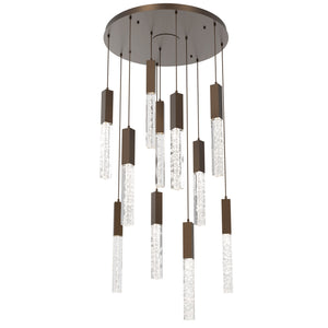 Hammerton Studio - CHB0060-11-FB-GC-C01-L1 - LED Pendant - Axis - Flat Bronze