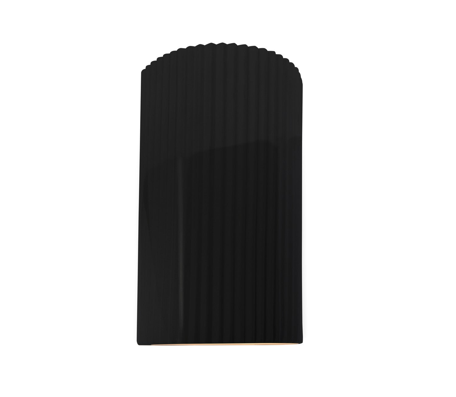 Justice Designs - CER-5745W-BKMT - LED Outdoor Wall Sconce - Ambiance - Gloss Black w/ Matte White