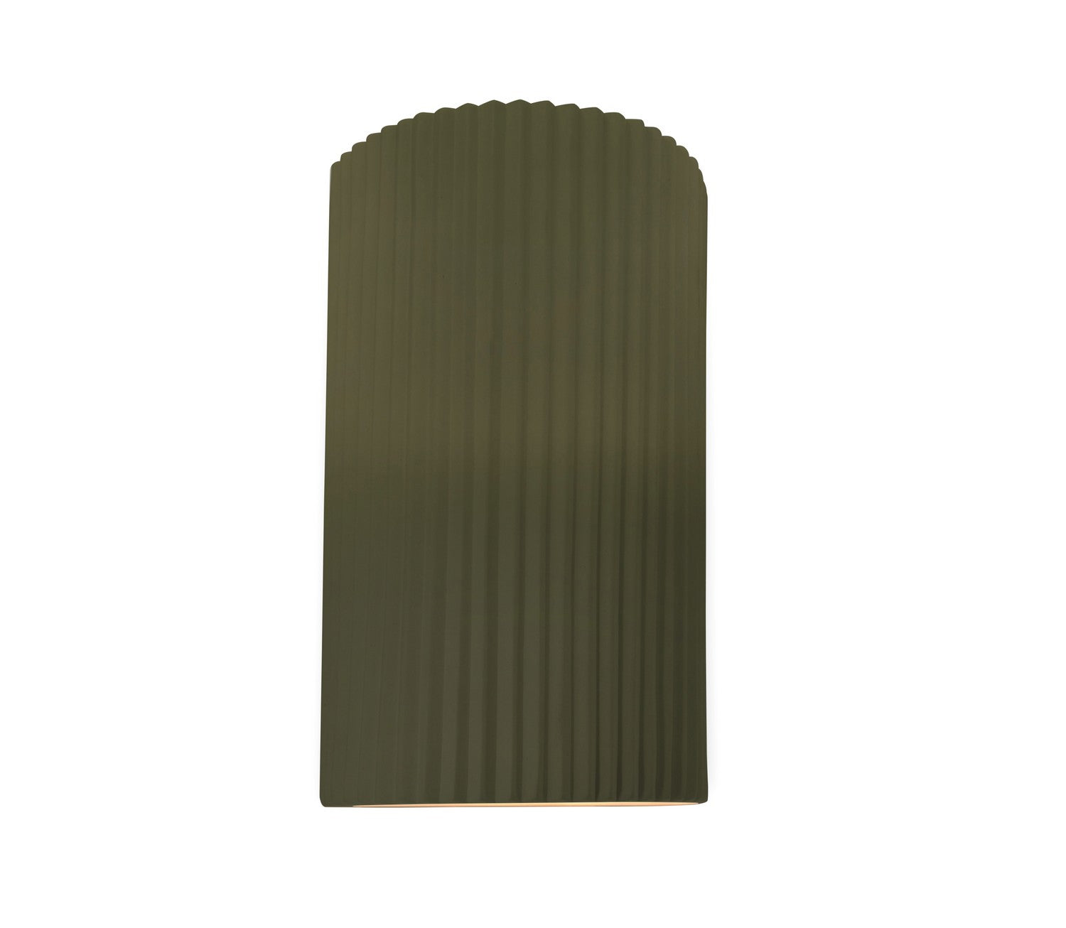 Justice Designs - CER-5745W-MGRN - LED Outdoor Wall Sconce - Ambiance - Matte Green