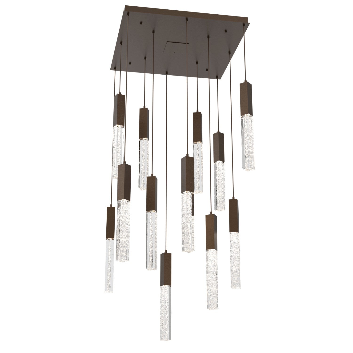 Hammerton Studio - CHB0060-12-FB-GC-C01-L3 - LED Pendant - Axis - Flat Bronze