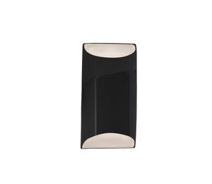 Justice Designs - CER-5750-BLK - One Light Wall Sconce - Ambiance - Gloss Black