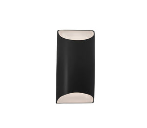 Justice Designs - CER-5750-CRB - One Light Wall Sconce - Ambiance - Carbon - Matte Black