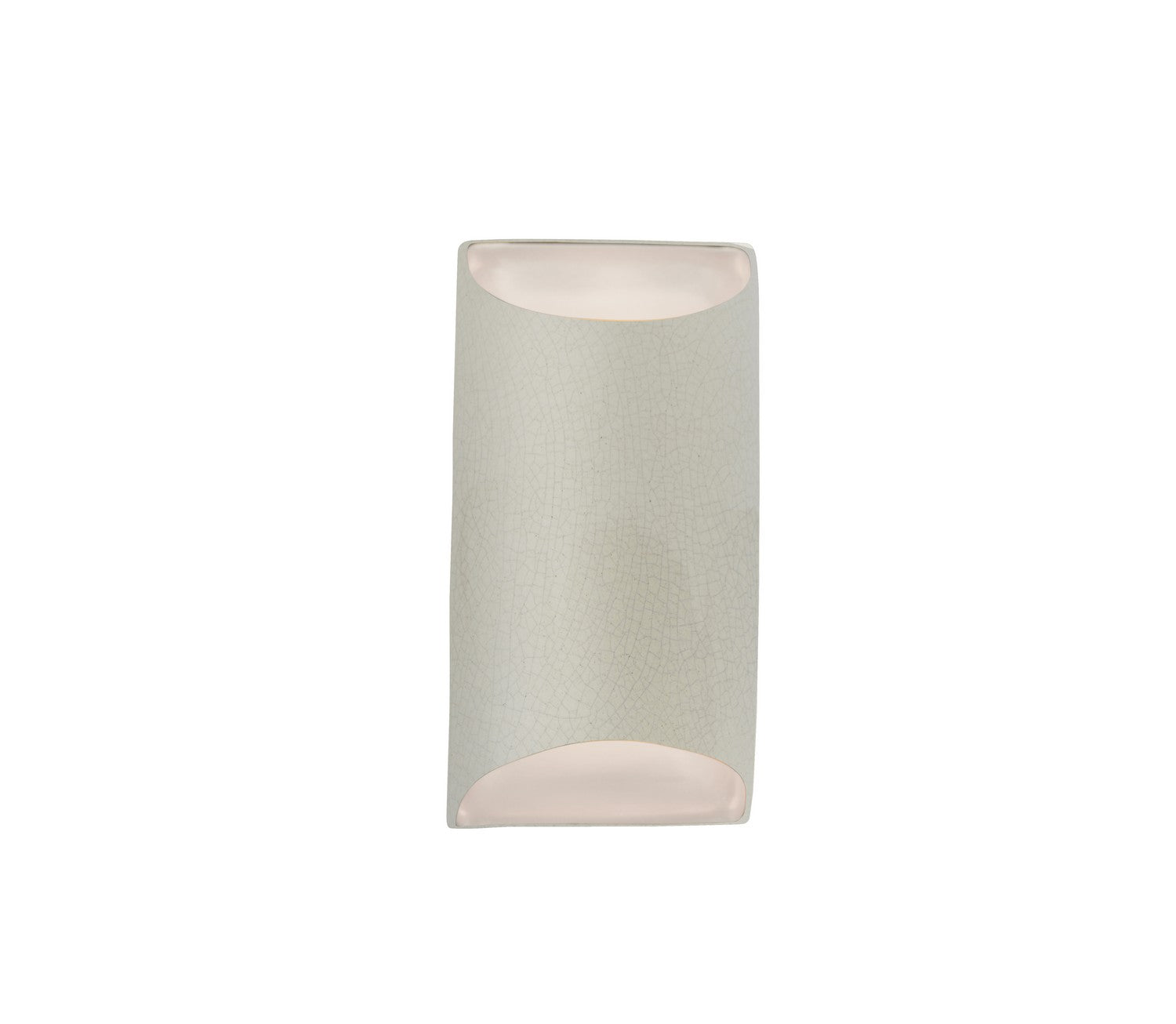 Justice Designs - CER-5750-CRK - One Light Wall Sconce - Ambiance - White Crackle