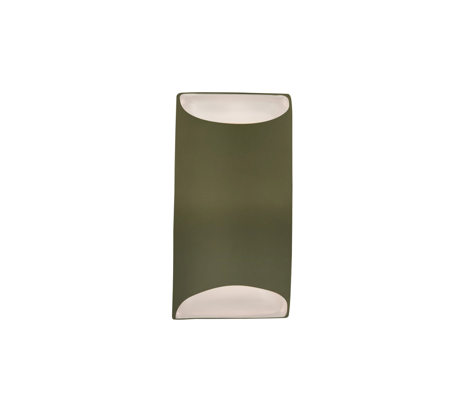 Justice Designs - CER-5750-MGRN - One Light Wall Sconce - Ambiance - Matte Green