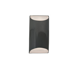 Justice Designs - CER-5750W-GRY - LED Outdoor Wall Sconce - Ambiance - Gloss Grey